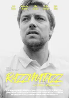Poster from the black and white short film Razzmartazz, filmed with Canon Cinema Cameras and Cokin B&W filters by London Cinematographer / DoP Ariel Artur.
