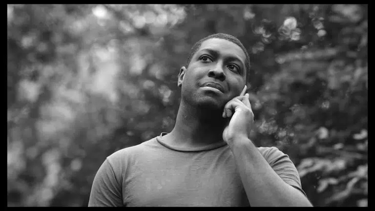 Black and white shot with negative space from the feature film The New Normal, filmed with Canon Cinema Cameras by London Cinematographer / DoP Ariel Artur, graded by Michał Herman.