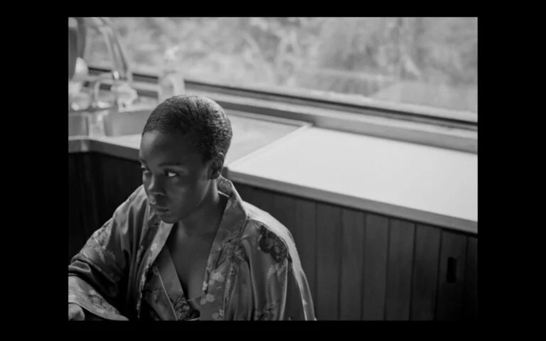 Black and white shot with negative space from the short film Fade, filmed with Canon Cinema Cameras by London Cinematographer / DoP Ariel Artur.